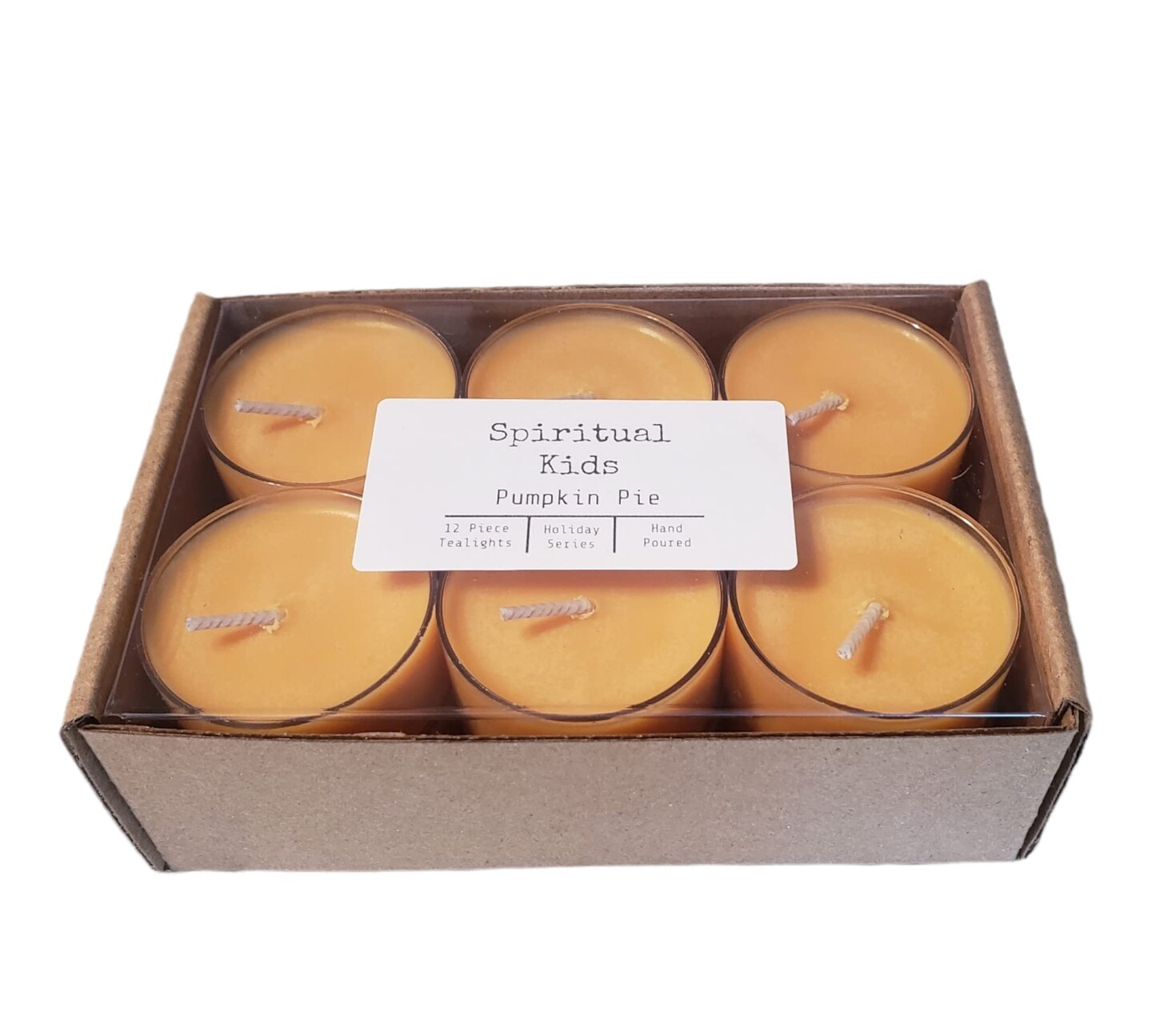 Pumpkin Pie Natural Soy Wax Tealights Hand Poured with Fragrant/Essential Oils! Fall Tealights!