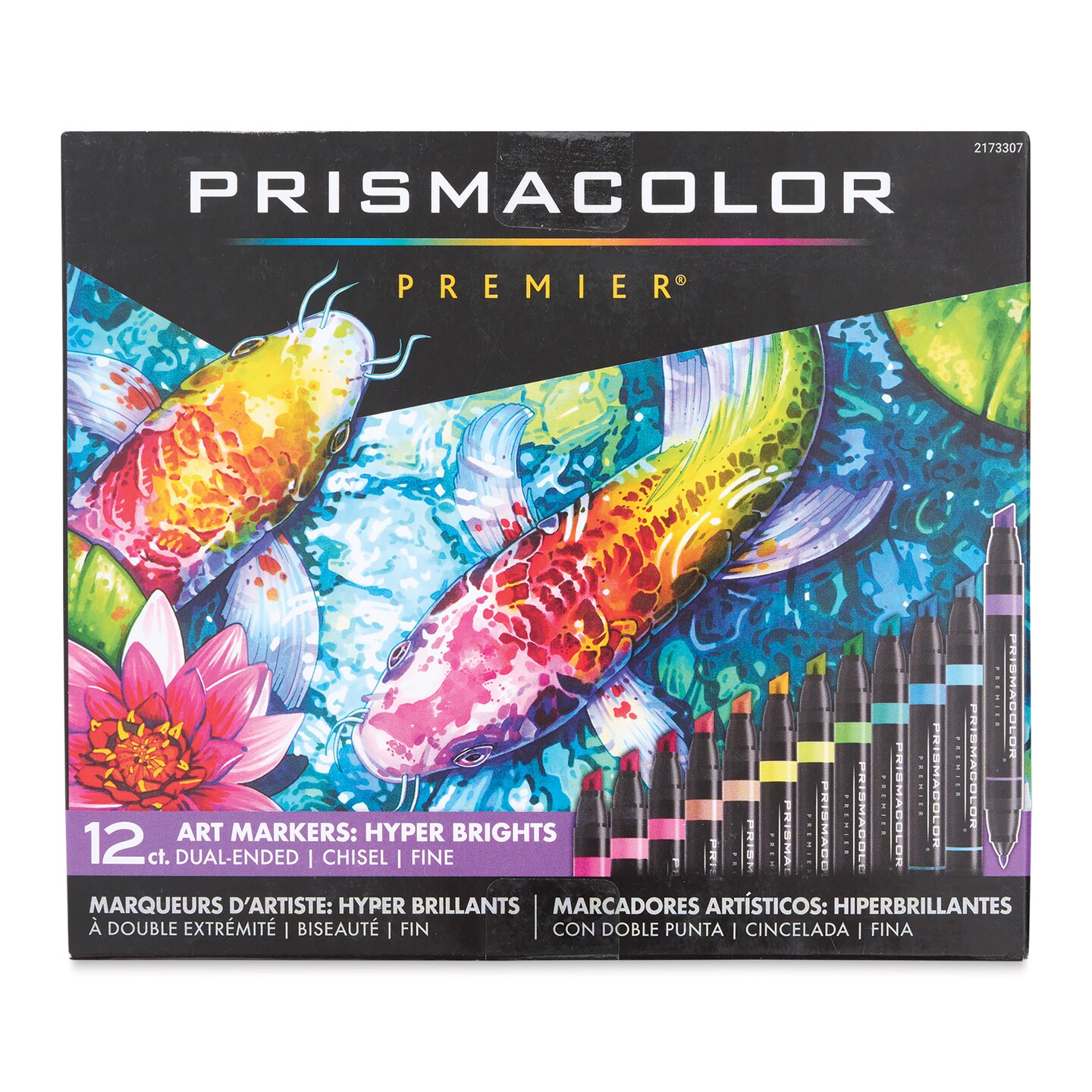 Prismacolor Premier Dual-Ended Art Markers - Hyper Brights, Set of 12