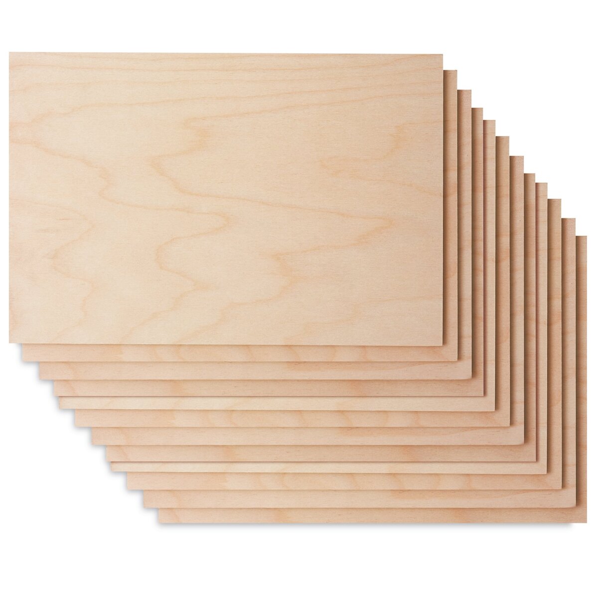 American Easel Wood Printing Blocks - 6&#x22; x 8&#x22;, Pkg of 12