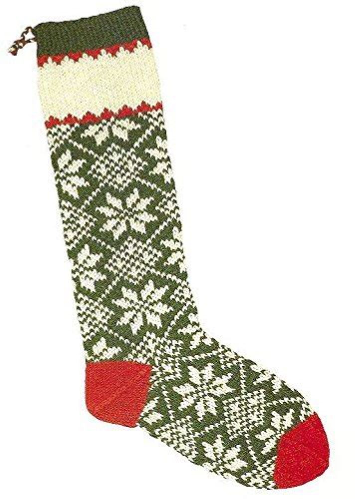 Candide Wool Yarn Christmas Stocking Knitting Kit (301 - Scandanavian Snowflake)