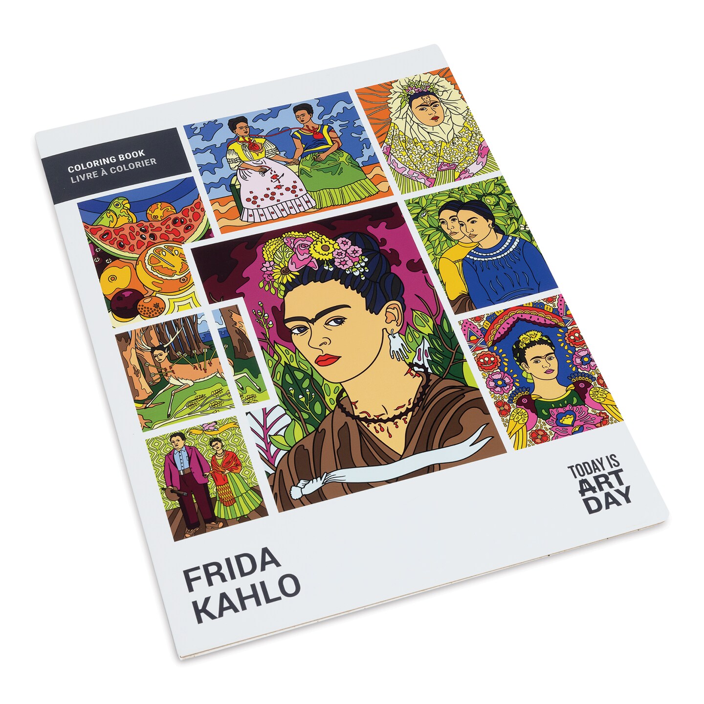 Today Is Art Day Art History Coloring Book - Frida Kahlo