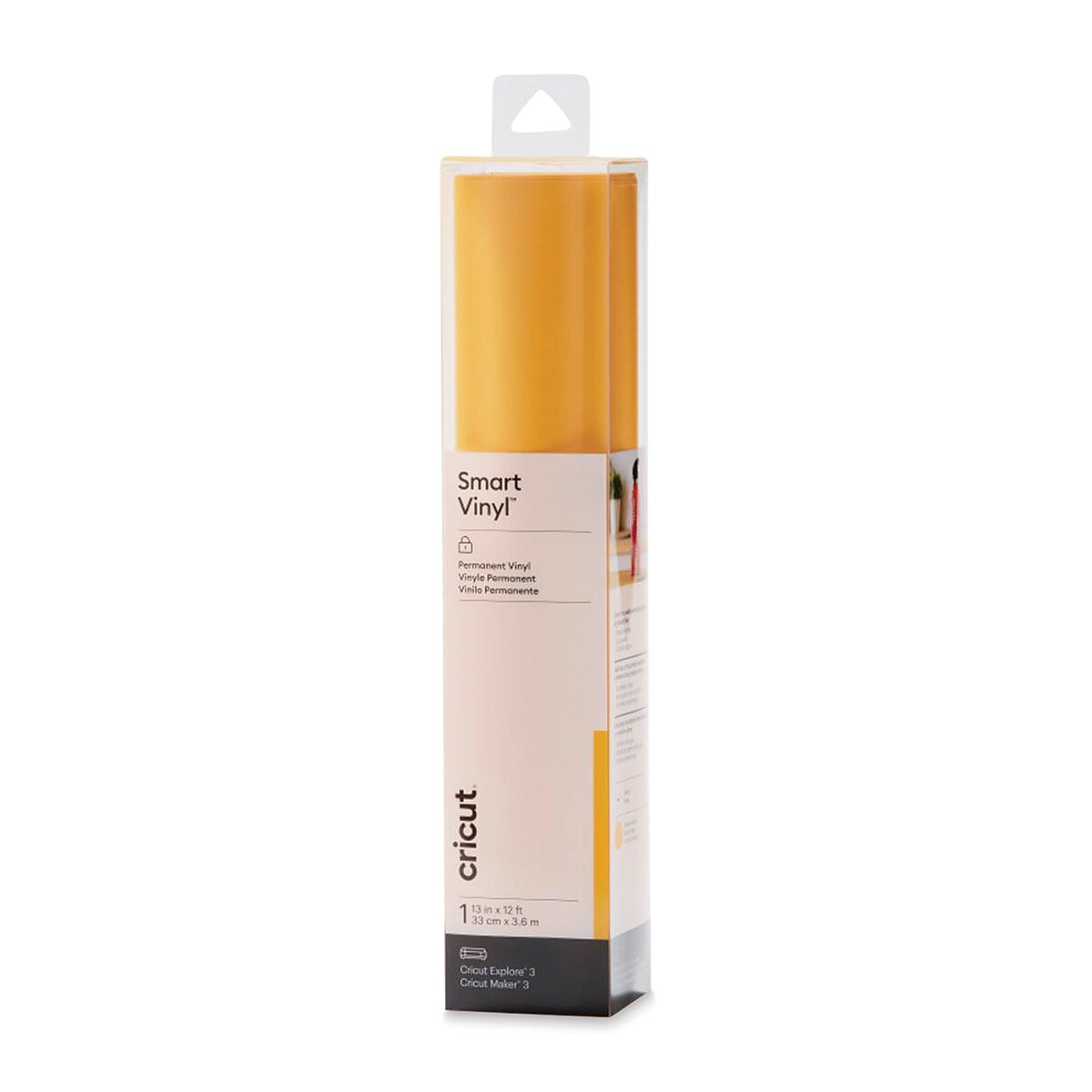 Cricut Permanent Smart Vinyl - Maize Yellow, 13&#x22; x 12 ft, Roll