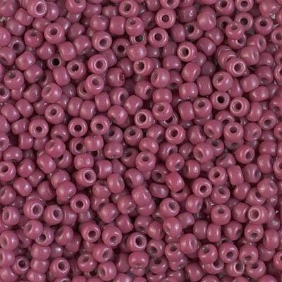 Miyuki 8 Round Seed Bead, 8-4468, Duracoat Dyed Opaque Pansy, 10 grams