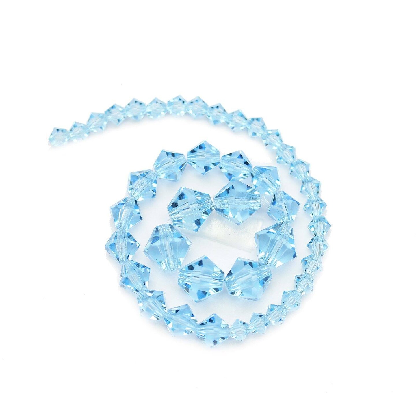 Multi-pack - Preciosa Bicone Aqua Beads (sizes 4mm, 6mm, 8mm)