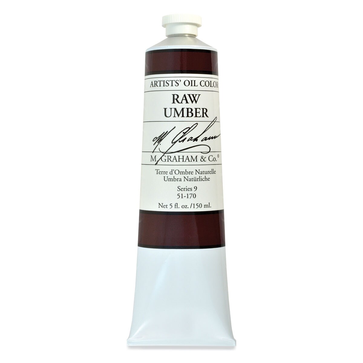 M. Graham Artists&#x27; Oil Color - Raw Umber, 5 oz tube