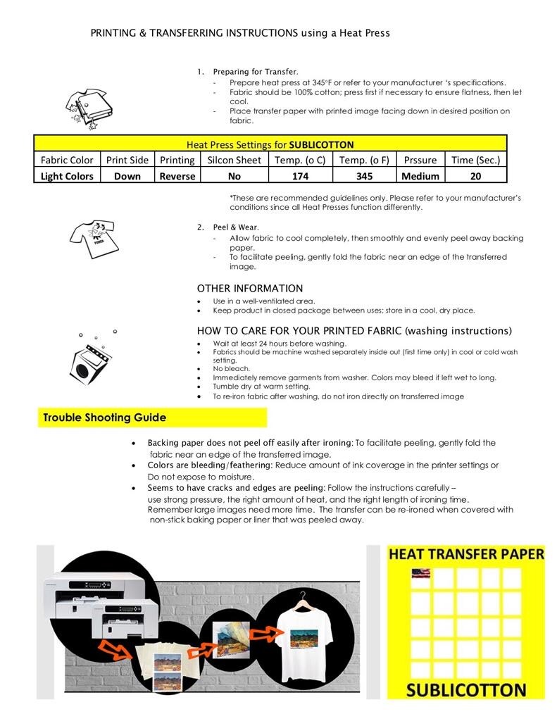 PK C - 11x17 DIGITAL SUBLIMATION PAPER