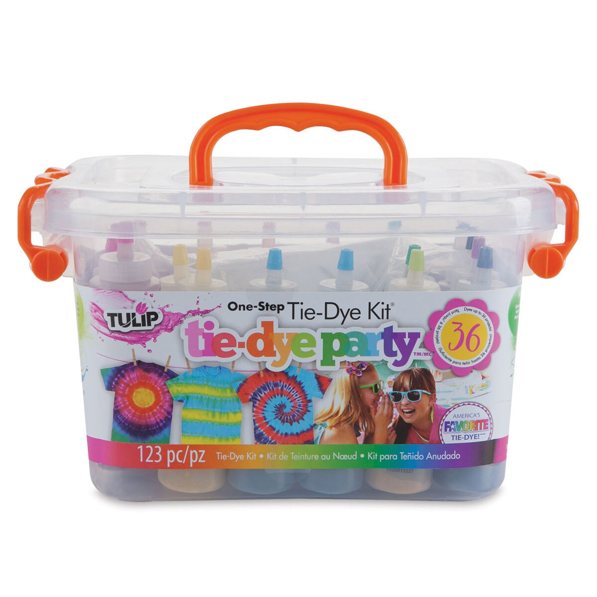 Tulip One-Step Tie-Dye Kit - Tie-Dye Party Tub, Kit of 18 Colors