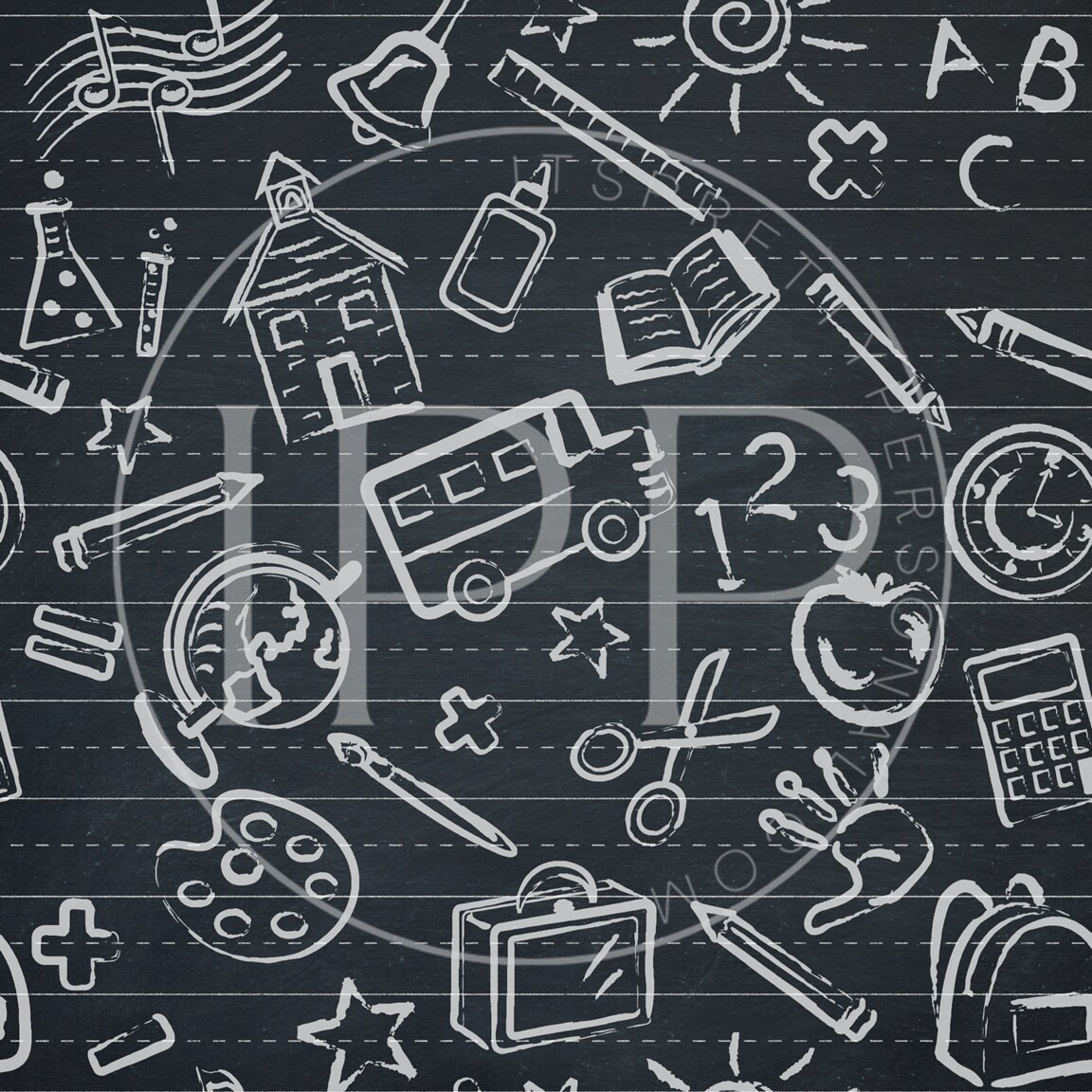 #343 CLEAR School Teacher (IPP EXCLUSIVE) 12x12 Pattern Vinyl