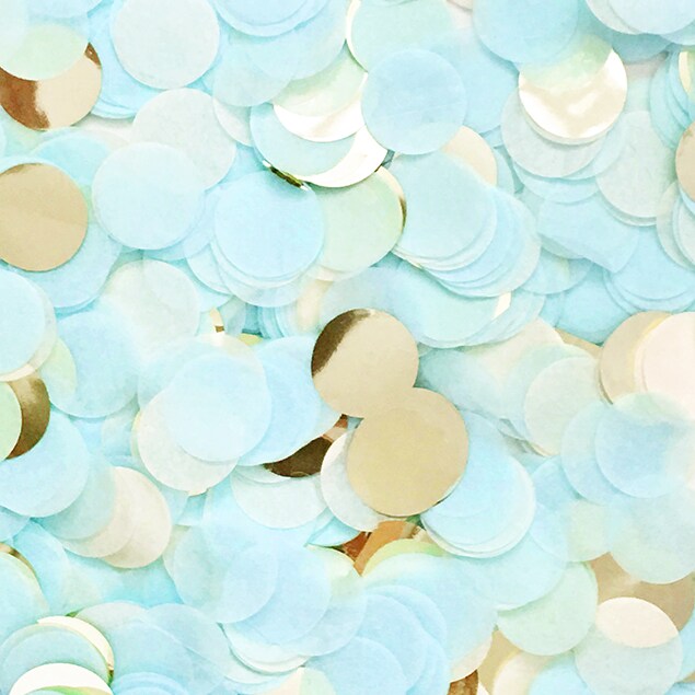 Confetti - Light Blue &#x26; Gold