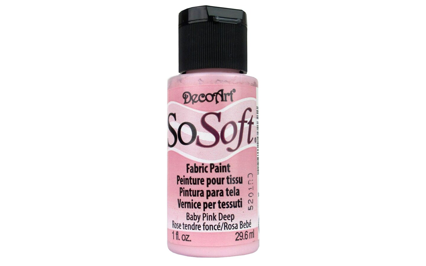 DecoArt SoSoft Fabric Paint - Baby Pink Deep