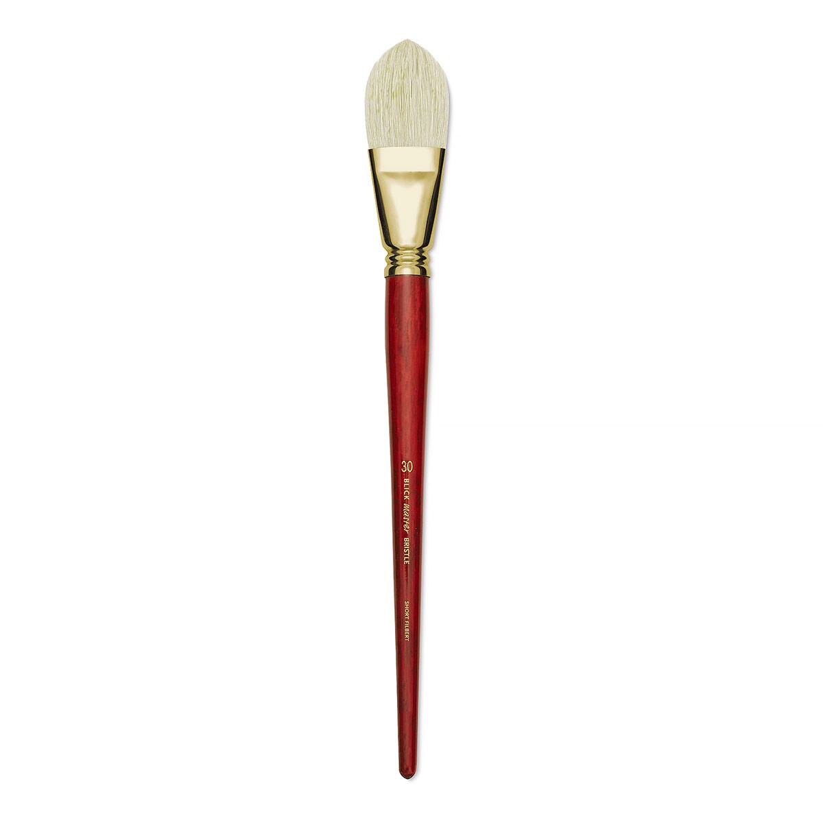 Blick Master Bristle Brush - Short Filbert, Long Handle, Size 30