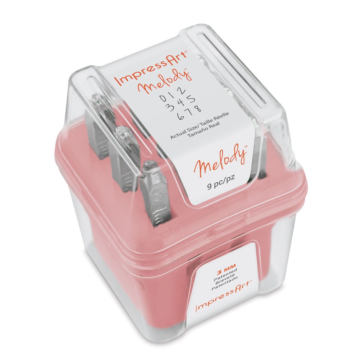 ImpressArt Letter and Number Stamp Set - Melody, Numbers, Set of 9