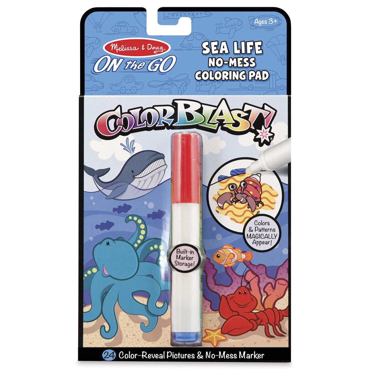 Melissa & Doug On the Go ColorBlast! Activity Book - Sea Life