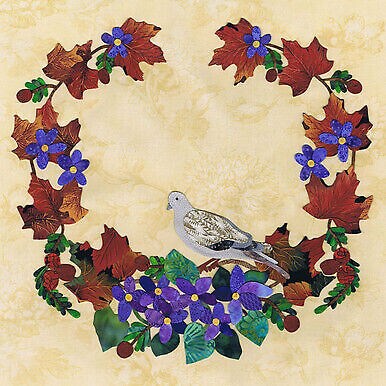 Pattern~American Album -Wisconsin~The Badger State Block 41~15'' by P3 Designs