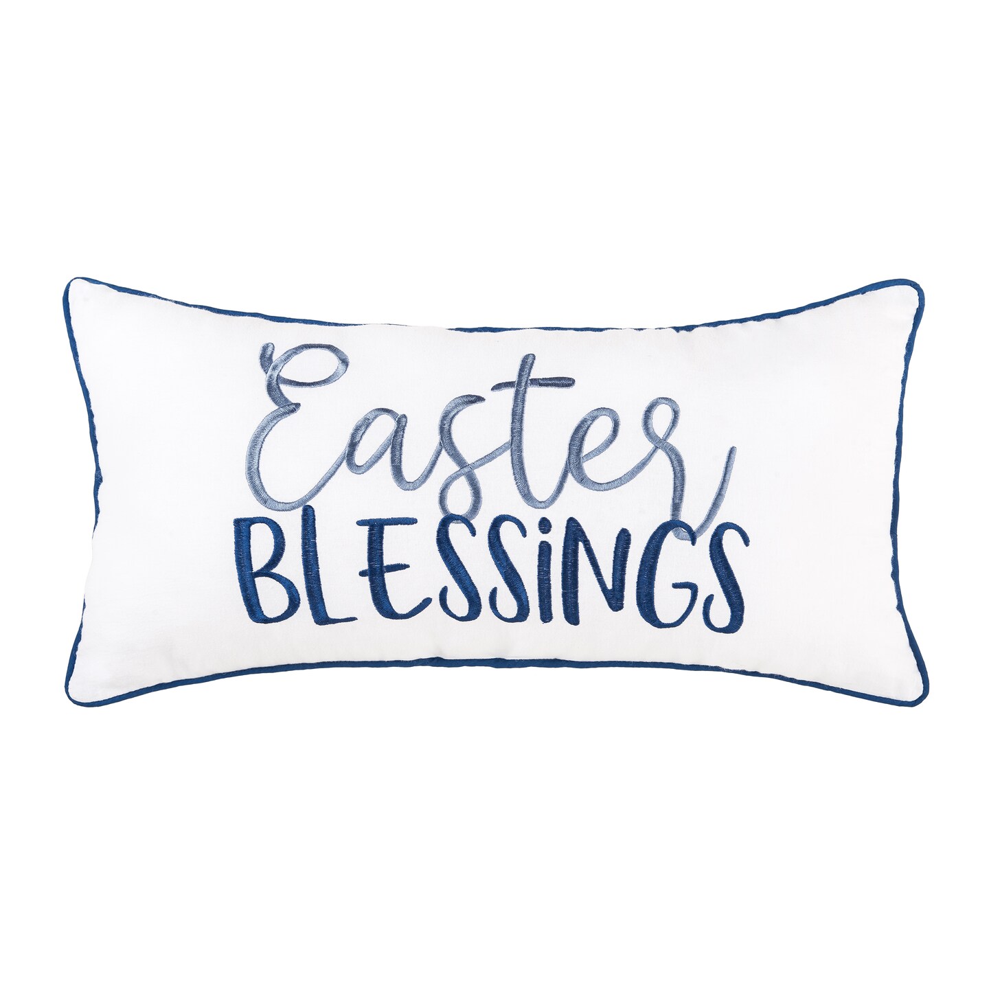 12&#x22; x 24&#x22; Easter Blessings Embroidered Throw Pillow