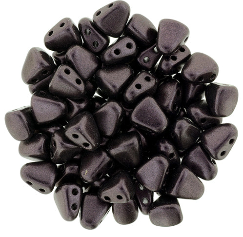 Nib-Bit Beads, Metallic Suede Dark Plum, 8 grams