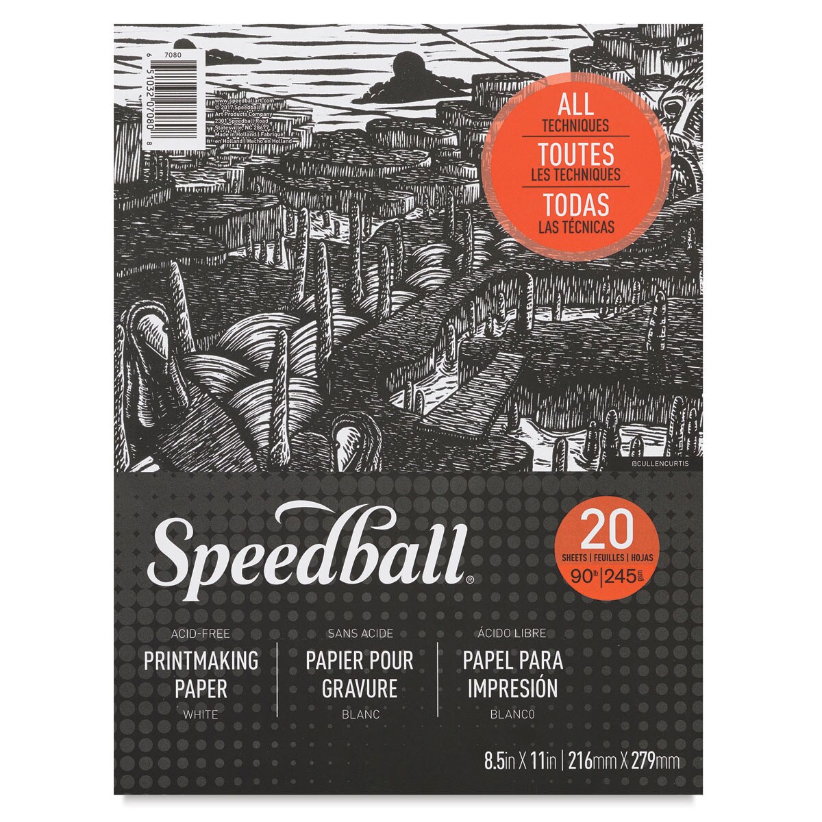 Speedball Printmaking Pad 81/2" x 11", 20 Sheets, 90 lb Michaels