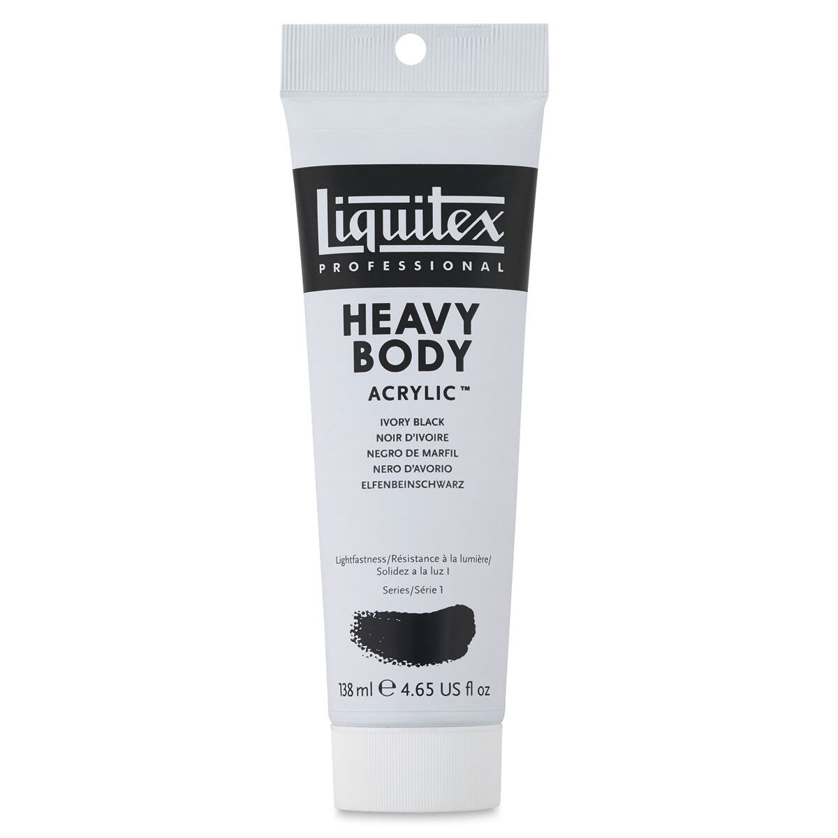 Liquitex Heavy Body Artist Acrylics - Ivory Black, 4.65 oz Tube