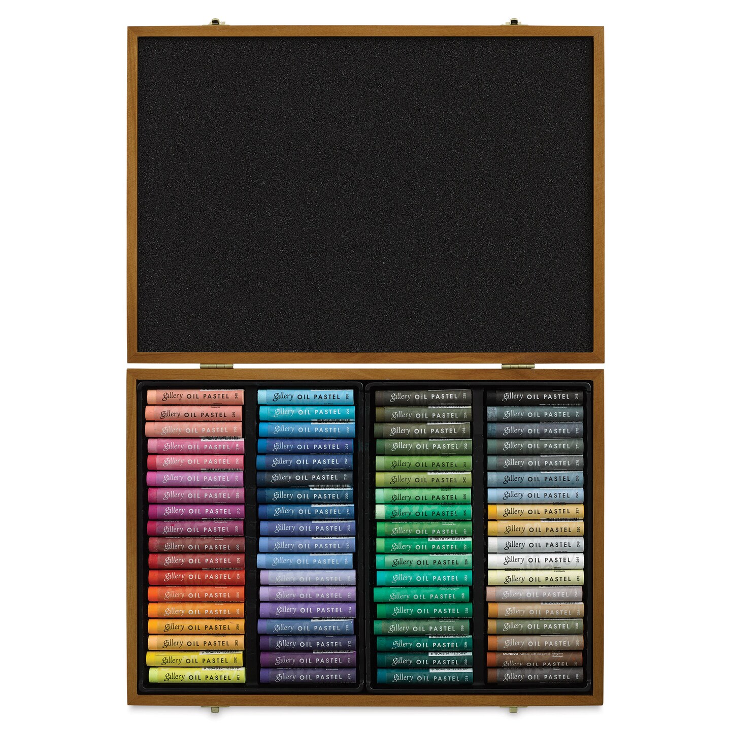 Mungyo Gallery Artists&#x27; Soft Oil Pastels - Set of 72, Wooden Box