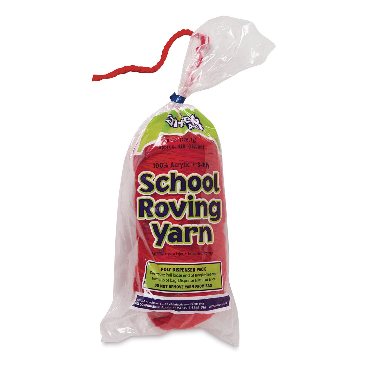 TraitTex School Roving Yarn 8 oz, 3Ply, Red Michaels