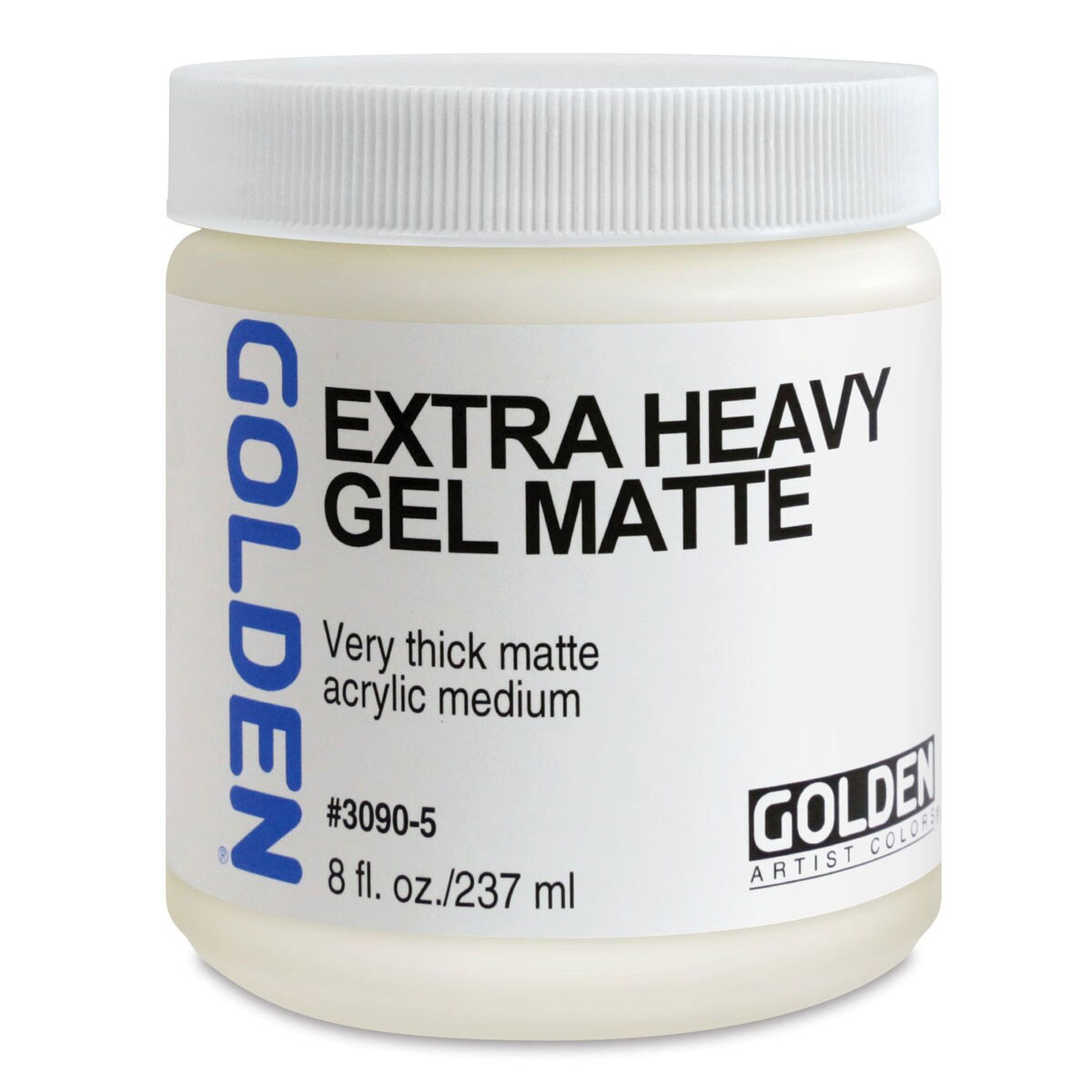 Golden Extra Heavy Acrylic Gel Medium - Matte, 8 oz jar
