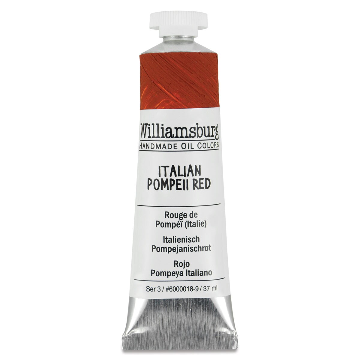 Williamsburg Handmade Oil Paint - Italian Pompeii Red, 37 ml tube