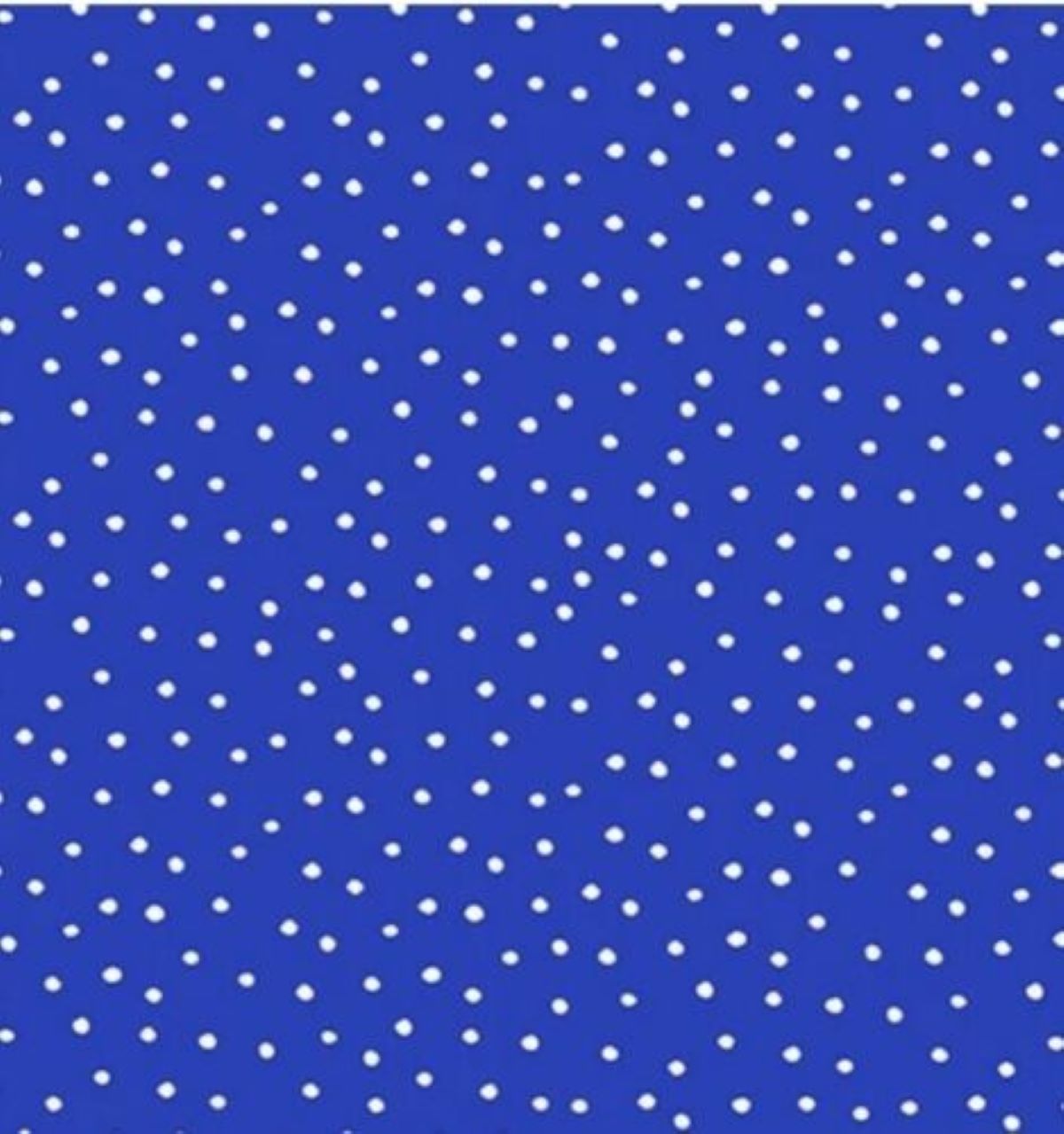 Dinky Dots Blue with White Dots Cotton Fabric by Loralie Designs