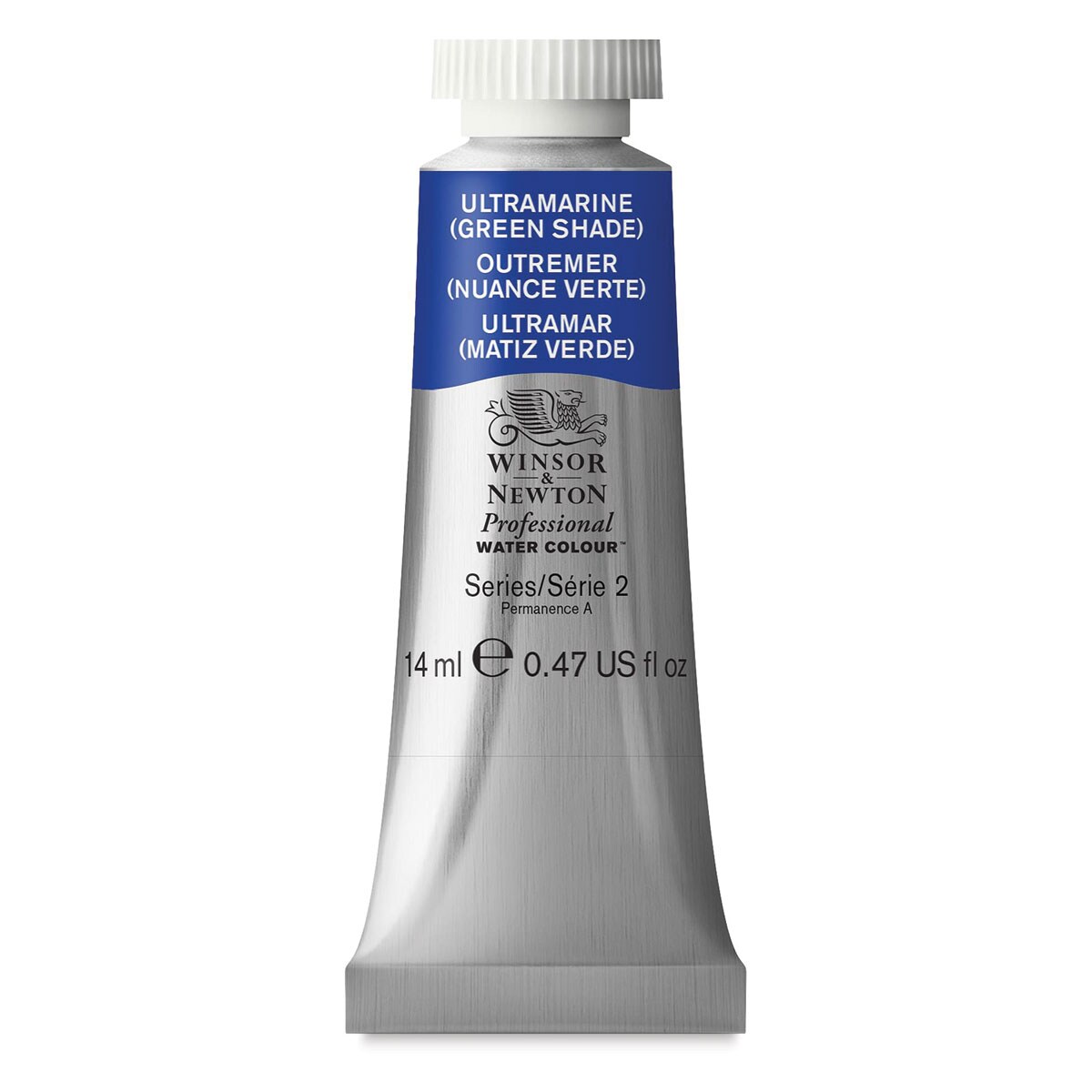 Winsor &#x26; Newton Professional Watercolor - Ultramarine Blue (Green Shade), 14 ml Tube