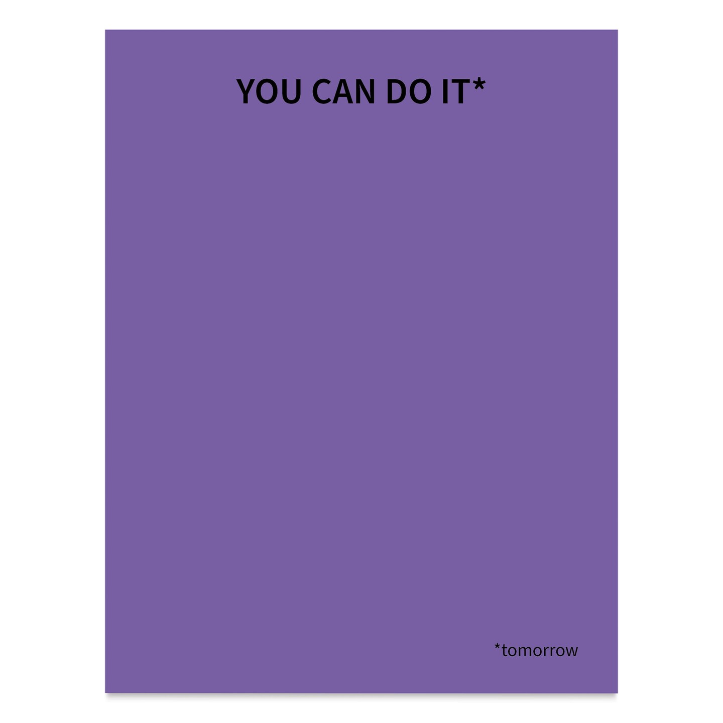 Public School Paper Co. Notepad - Purple, You Can Do It