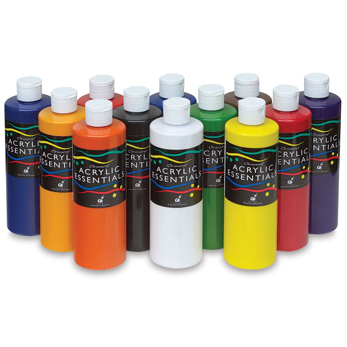 Chromacryl Acrylic Essentials - Set of 12 colors, Pints