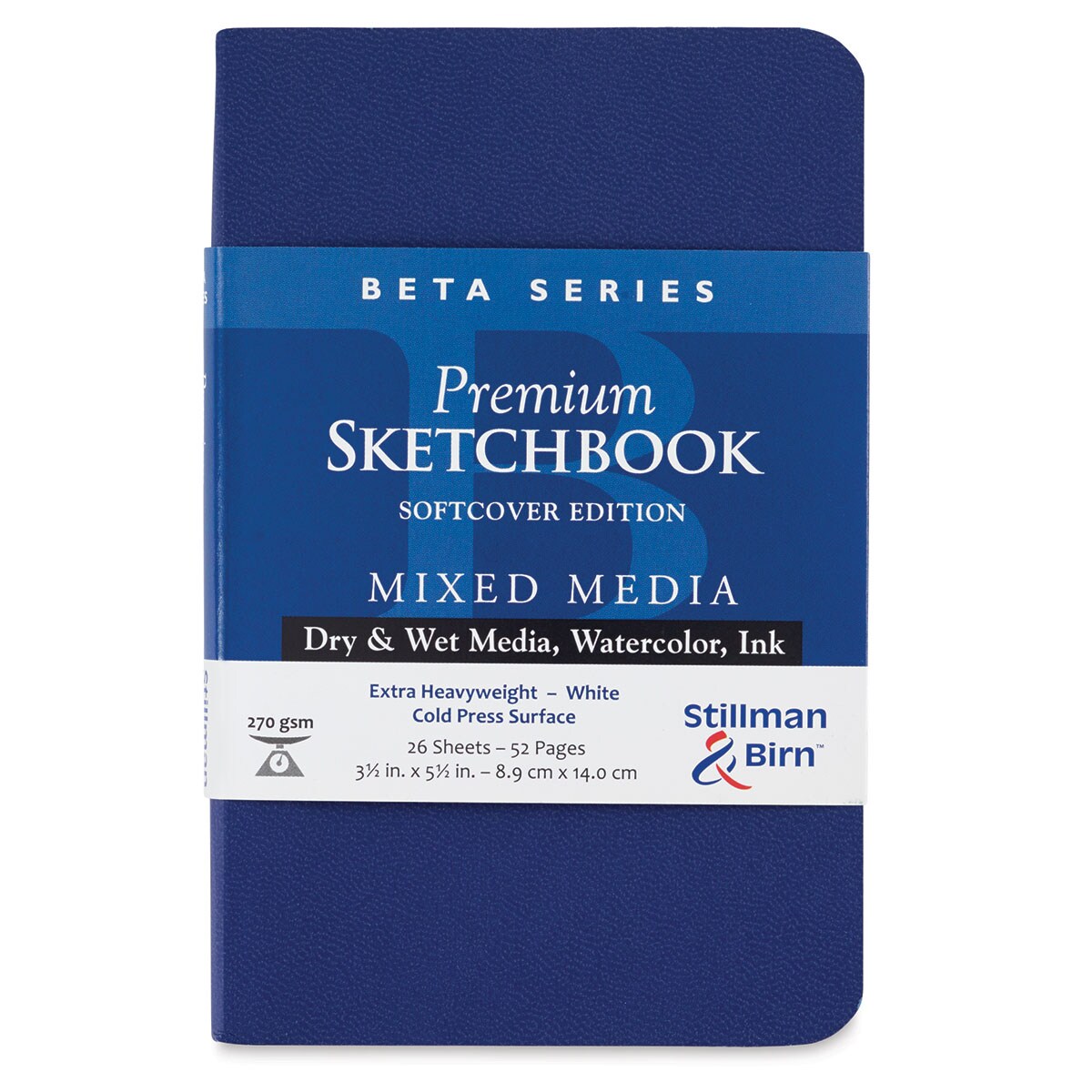 Stillman &#x26; Birn Beta Series Sketchbook - 5-1/2&#x22; x 3-1/2&#x22;, Soft Cover, 26 Sheets