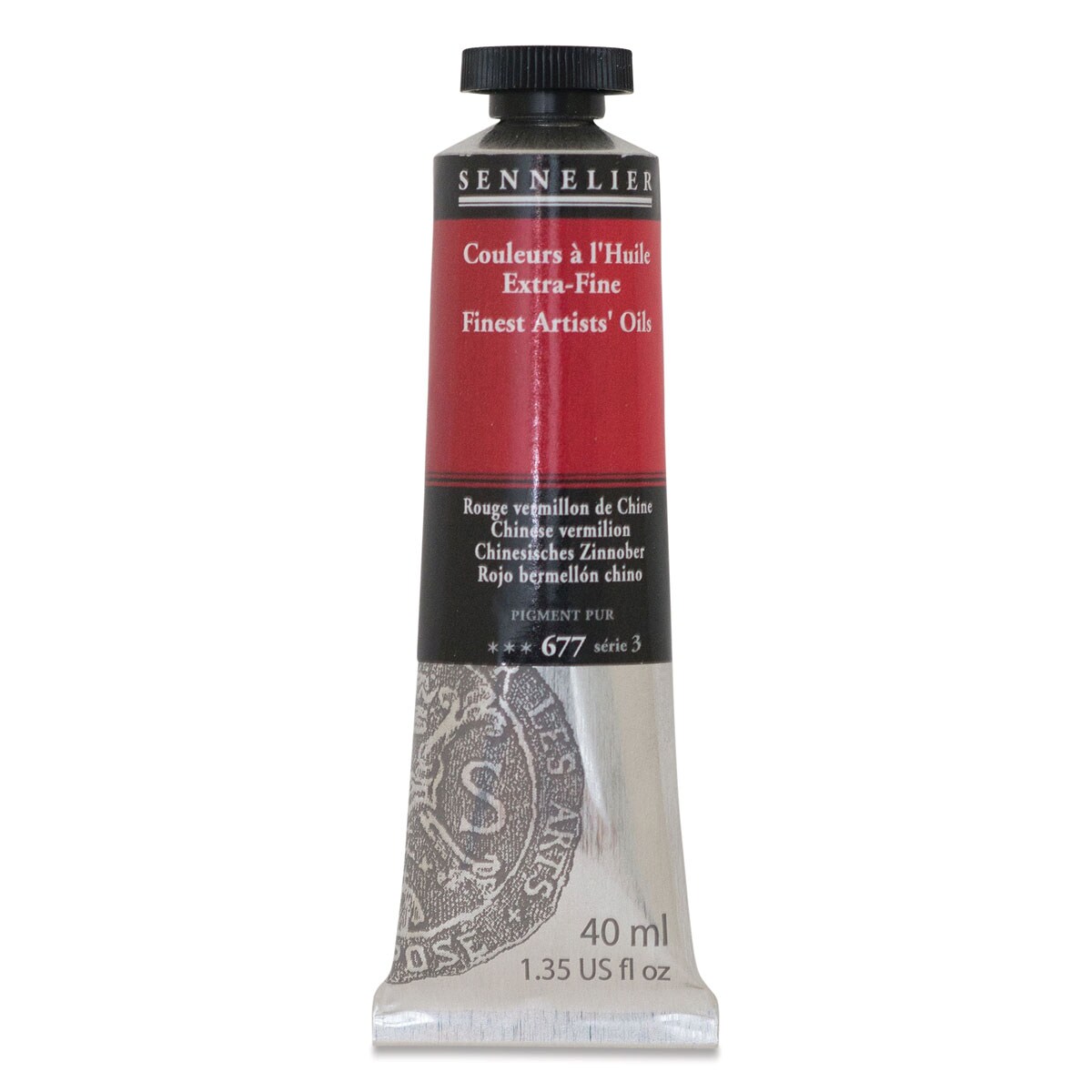 Sennelier Artists' Extra Fine Oil Paint - Chinese Vermilion, 40 ml tube