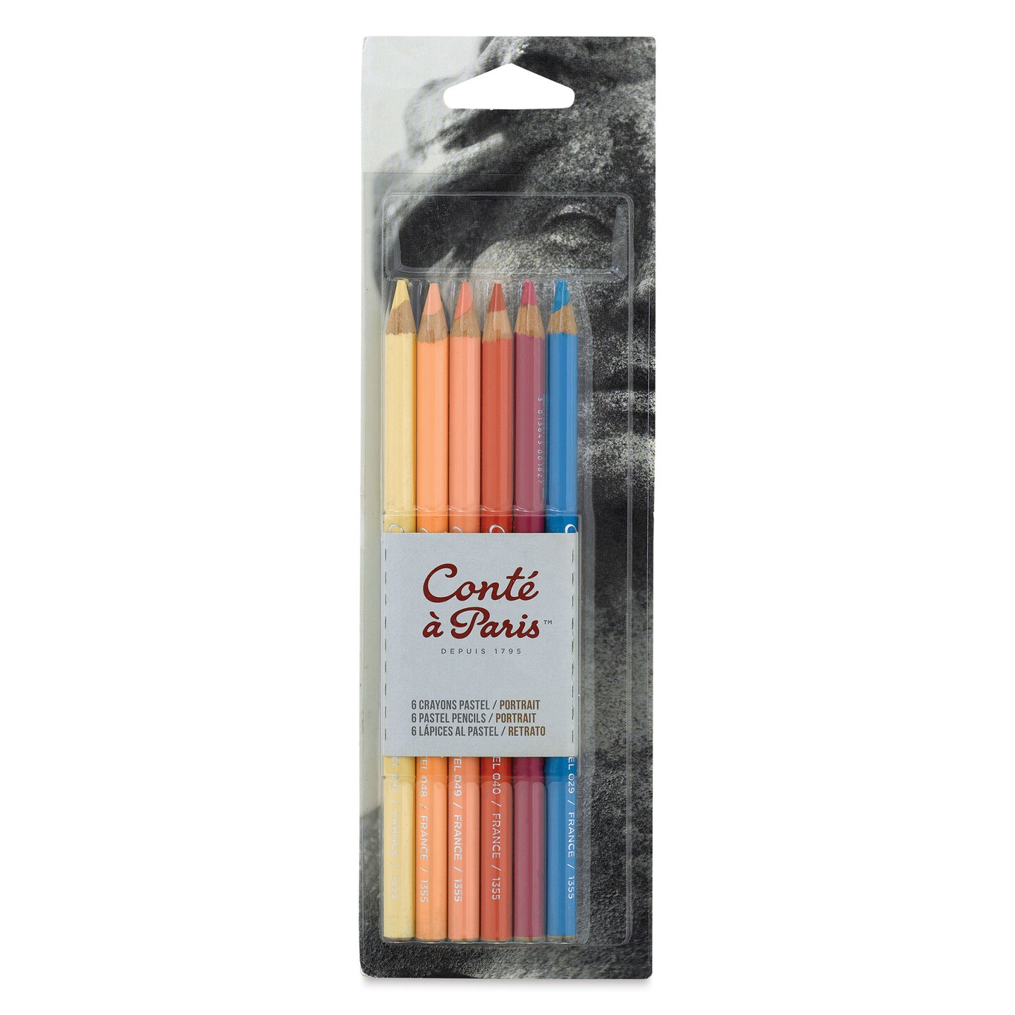 Cont&#xE9; &#xE0; Paris Pastel Pencils - Portrait Colors, Set of 6