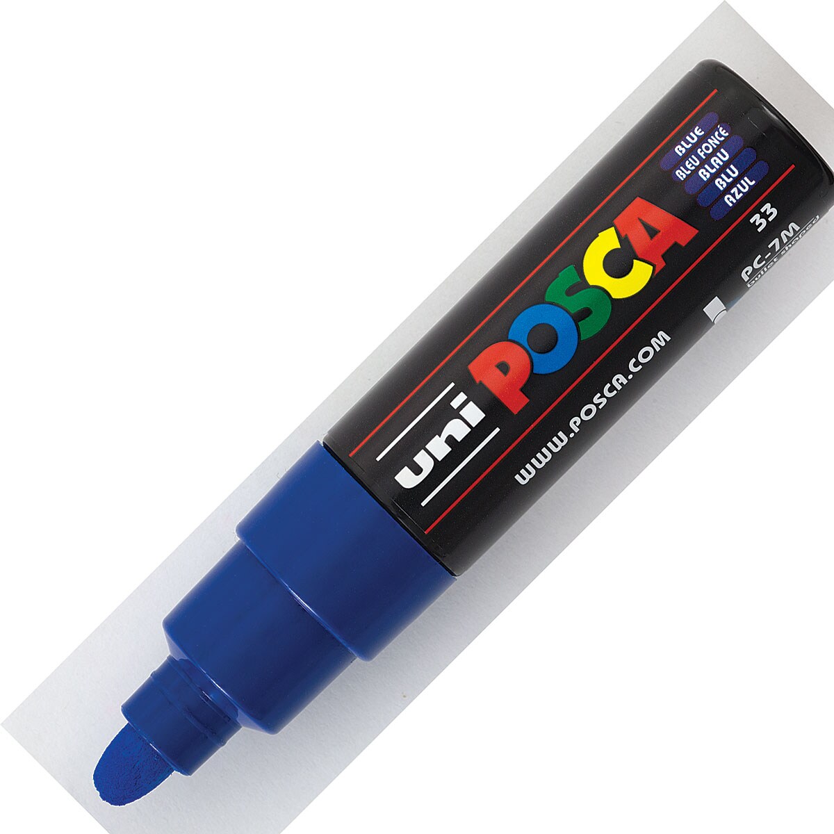 Uni Posca Paint Marker - Blue, Bullet Tip, 7 mm