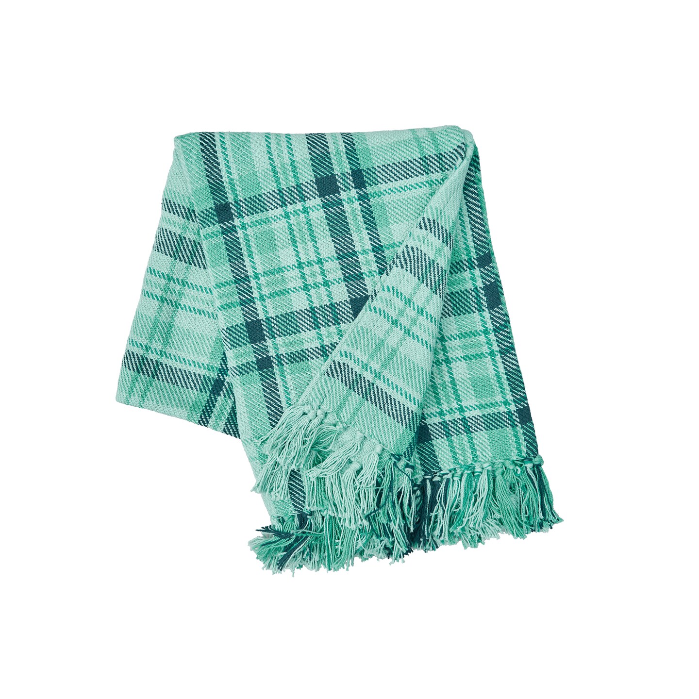 McKinley Plaid Cotton Quilted 50&#x22; x 60&#x22; Throw Blanket