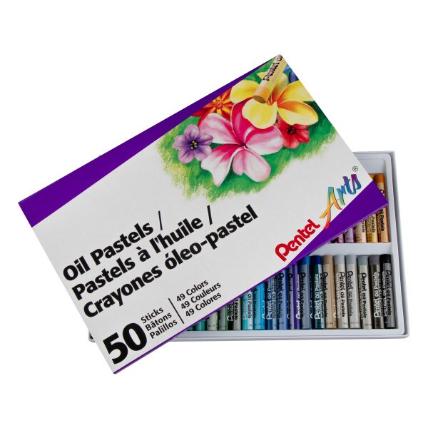 Pentel Arts Oil Pastels - 50 Color Set