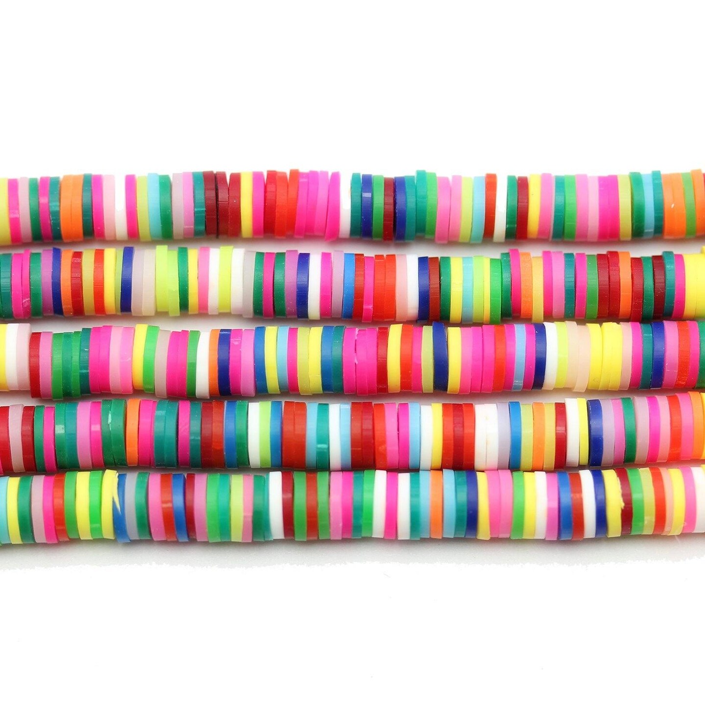 Multi Polymer Clay Rondell 1x6mm Beads Michaels