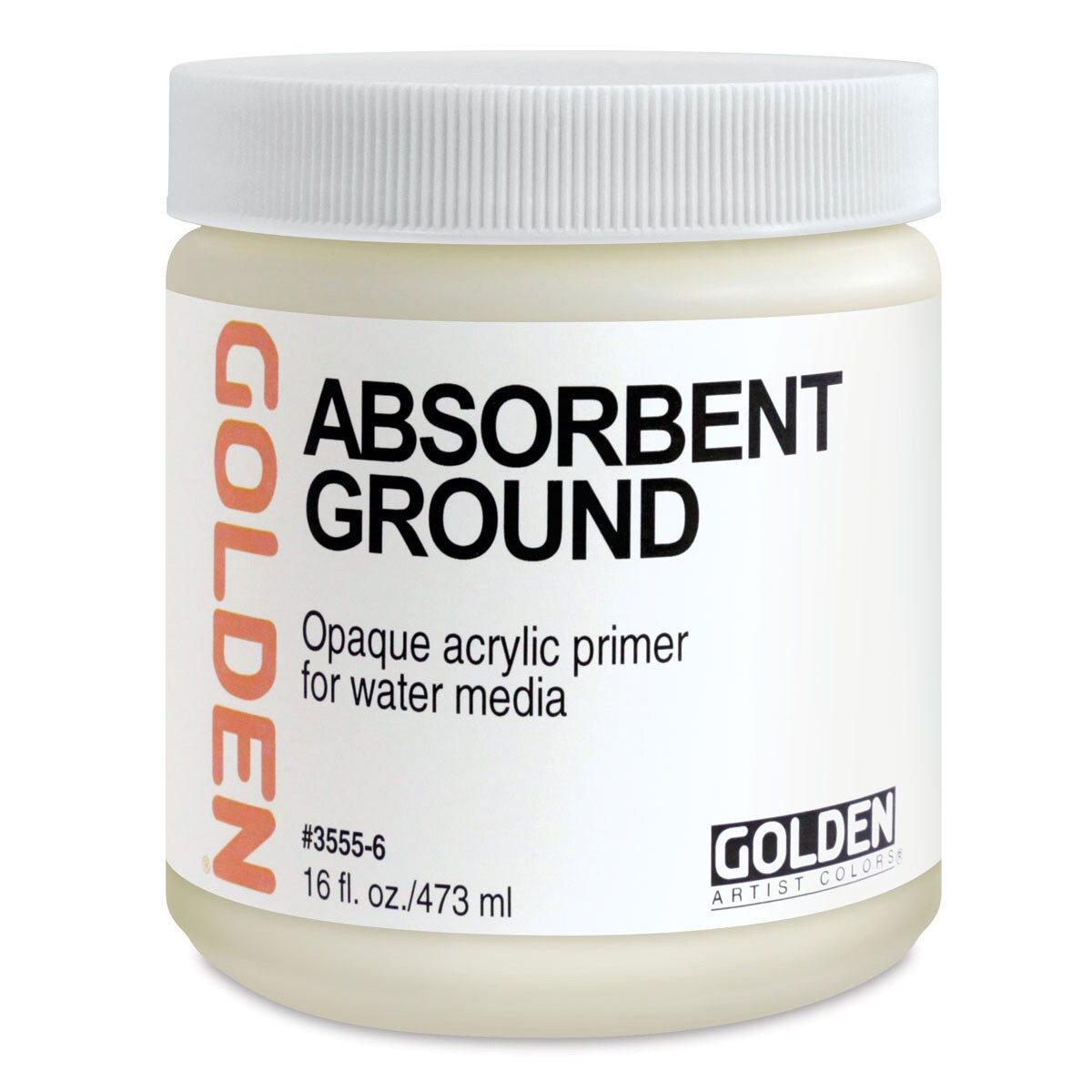 Golden Absorbent Ground - White, 16 oz jar
