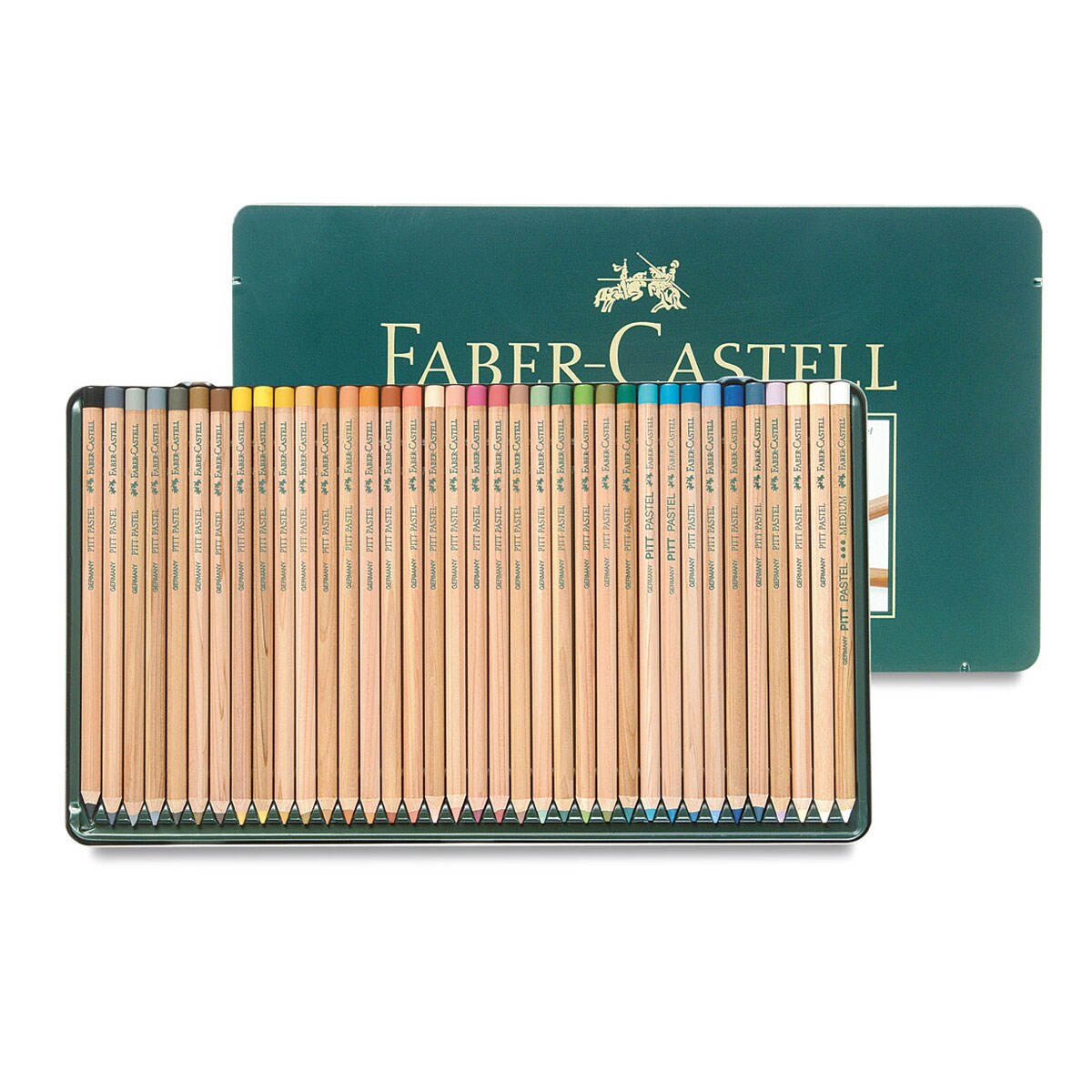 Faber-Castell Pitt Pastel Pencil Set - Assorted Colors, Tin Box, Set of 36