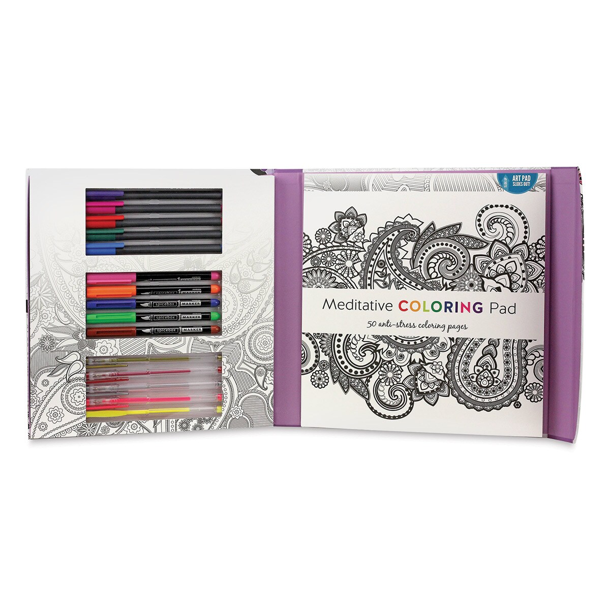 SpiceBox Sketch Plus Deluxe Meditative Adult Coloring Kit