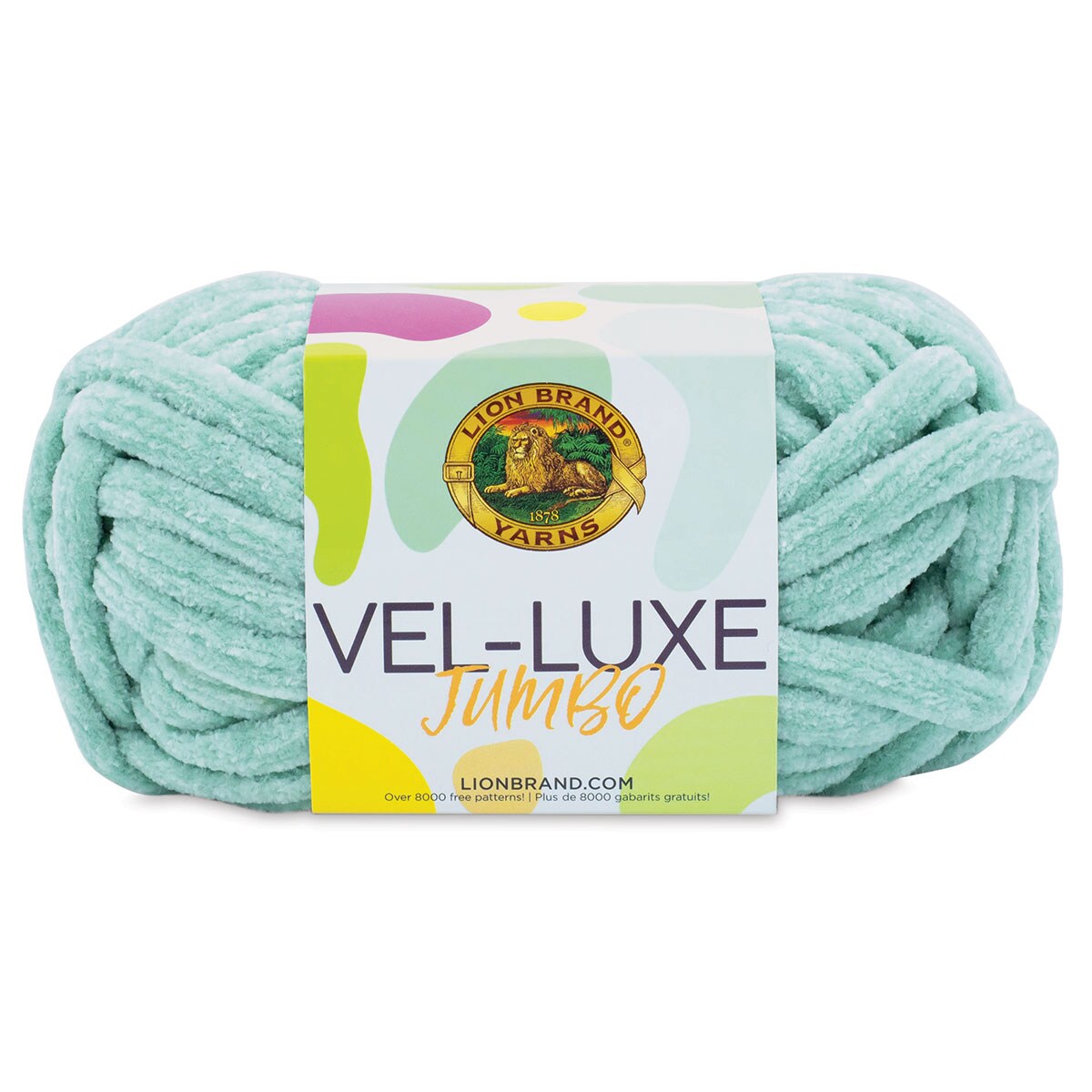 Lion Brand Vel-Luxe Jumbo Yarn - Surf Spray, 21 yards