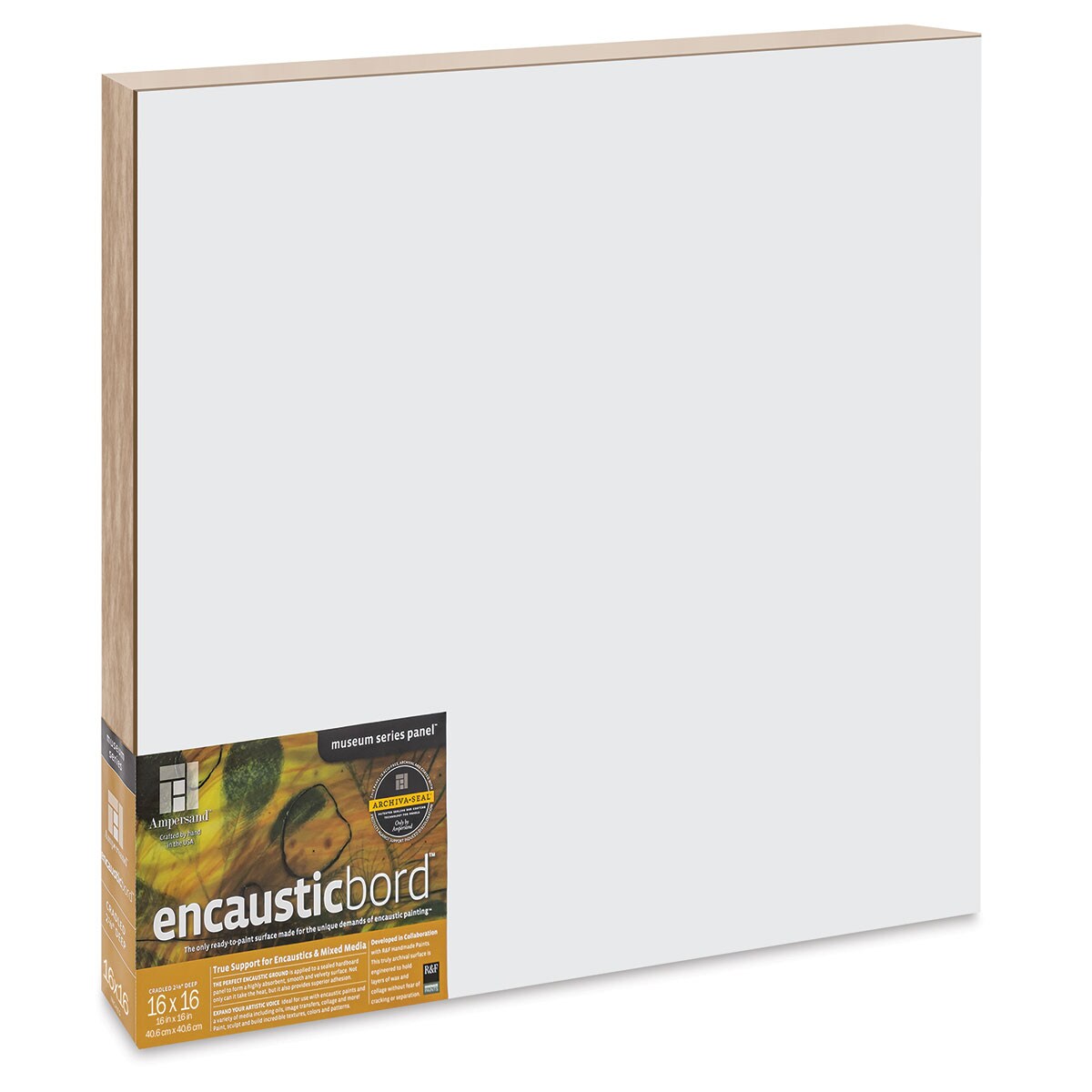 Ampersand Encausticbord 16" x 16" x 21/8", Cradled Michaels