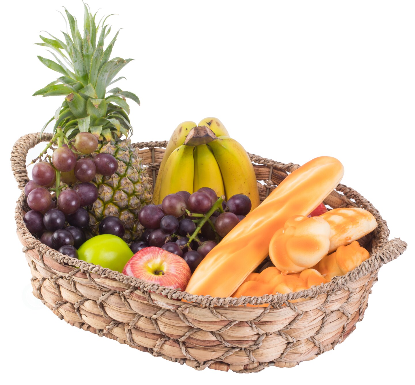 Seagrass Fruit Bread Basket Tray With Handles | Michaels