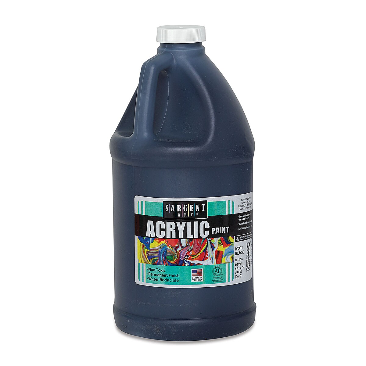 Sargent Art Acrylic Paint Ivory Black, 1/2 Gallon Michaels