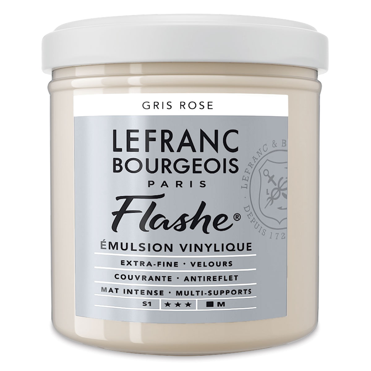 Lefranc &#x26; Bourgeois Flashe Vinyl Paint - Pink Gray, 125 ml jar