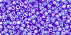 Toho 11/0 Round Japanese Seed Bead, TR11-178, Transparent AB Sapphire