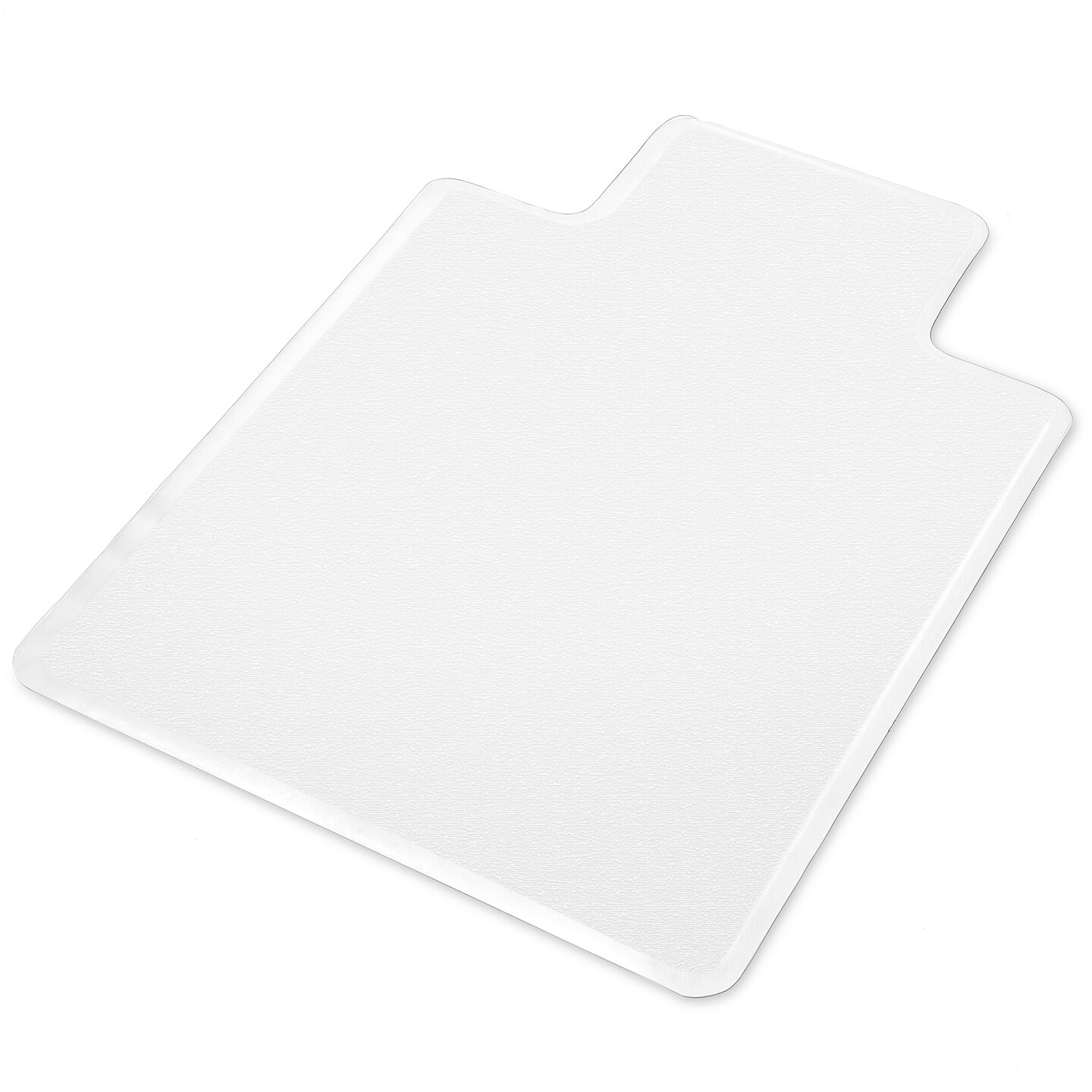 WorkOnIt Office Desk Chair Floor Mat with Lip, Clear