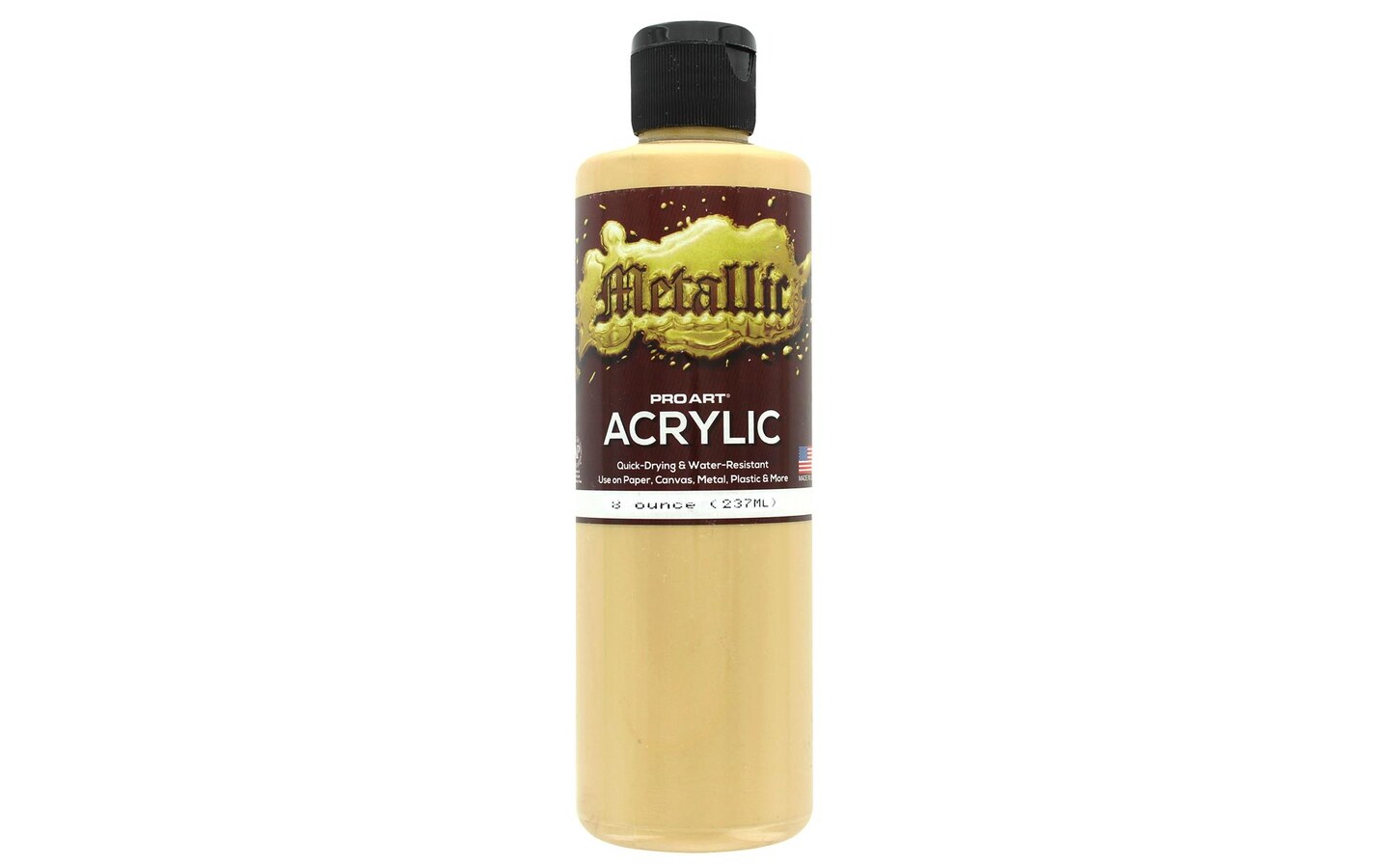 Pro Art Metallic Acrylic Paint 8oz Light Gold