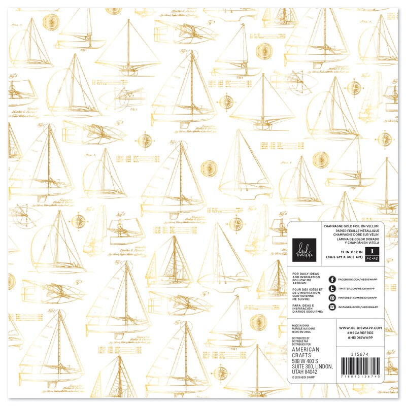 Acetate Specialty Paper - Set Sail - Heidi Swapp