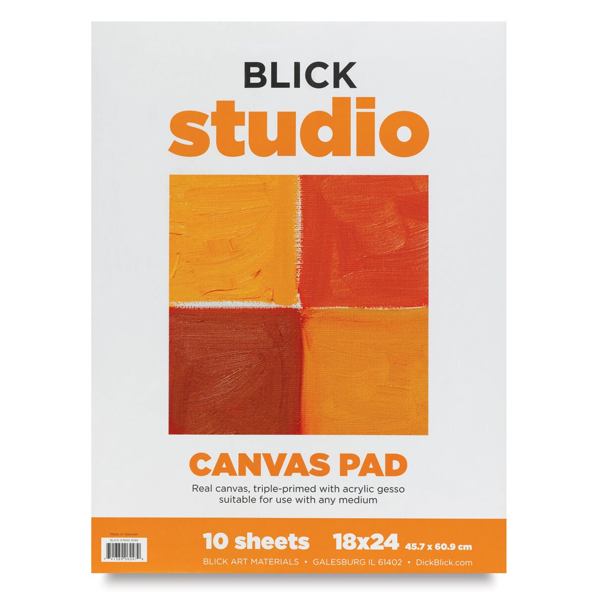 Blick Canvas Pad - 18&#x22; x 24&#x22;, 10 Sheets
